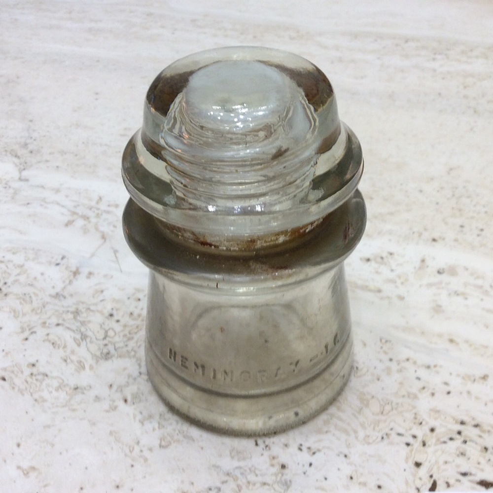 Hemingray No 16 Clear Glass Insulator